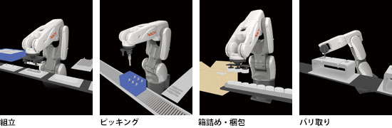 組立,ピッキング,箱詰め・梱包,バリ取り